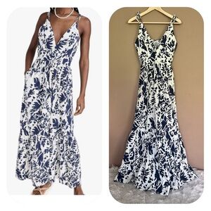{Young Fabulous & Broke} Newport Print Linen Blend Maxi Dress - Womens Small
